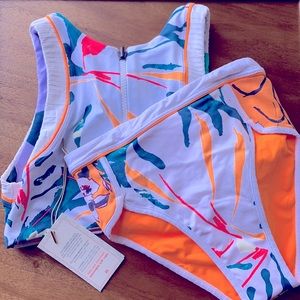 Maaji Trapeze Artist Convertible Bikini Top & Mod High Waisted Bottom